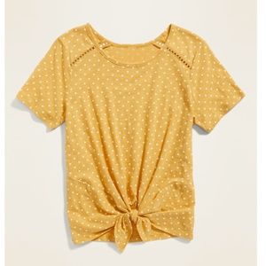 NWT OLD NAVY Tie-Hem Top